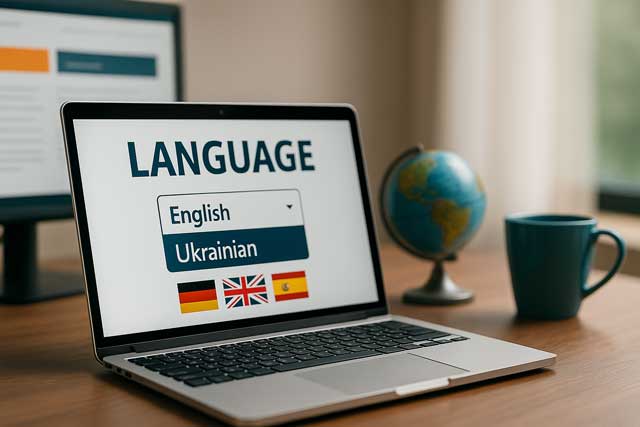 Багатомовний сайт і україномовна версія